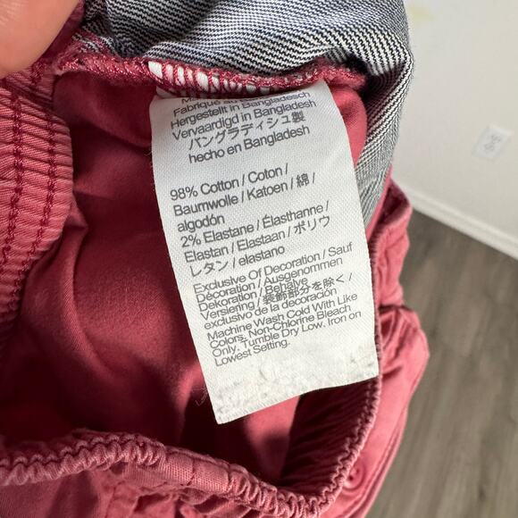 Crewcuts J.Crew Pier Short Boys 4T Pink Stretch Twill Drawstring Elastic Waist - Picture 5 of 6